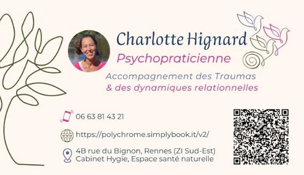 carte de visite Charlotte Hignard